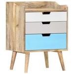 ZNTS Bedside Cabinet 47x35x63 cm Solid Mango Wood 286480