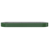 Garden Raised Bed Galvanised Steel 450x140x36 cm Green 319038