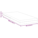 Mattress White 90 x 200 cm Foam 4106290