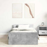 Bed Frame without Mattress Concrete Grey 75x190 cm 835949