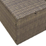 Garden Sofa with Cushion Grey 123 x 62 x 69cm Poly Rattan 42006794