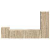 TV Cabinet Set Wall-mounted 4 pcs Sonoma Oak Engineered Wood 3408999