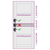 Interior Door White 83 x 202 cm Plywood 42047155