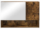 Mirror Cabinet Smoked Oak 59 x 17 x 55 cm Engineered Wood 883369