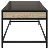 Coffee Table with Infinity LED Sonoma Oak 70x50x41 cm 847683