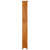 Bookcase Natural Oak Solid oak wood with oak veneered MDF Tall 331743