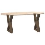 Coffee Table Legs 2 pcs Natural Steel 38x cm Steel 4012703