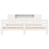 Bed Frame without Mattress White 180x200 cm Super King Solid Wood Pine 3309888