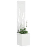 Garden Privacy Screen White 32 x 150 cm Cold-rolled steel 876393