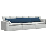Sofa Pillows 2 pcs Blue 200 x 40 cm Fabric 42013876