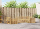 Outdoor Sofa Set 6 pcs White 245 x 128.5 x 73 cm 3392389
