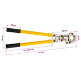 Hydraulic Pipe Crimping Tool 2 pcs 60 kN 16-32 mm Steel 42042664