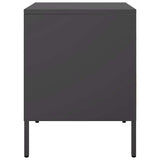 Bedside Cabinets 2 pcs Black 36x39x50.5 cm Steel 842923