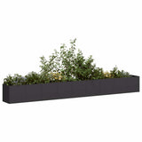 Planter Black 360x40x40 cm Cold-rolled Steel 860696