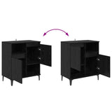 Sideboard Black Oak 60 x 35 x 70 cm Engineered Wood 881262