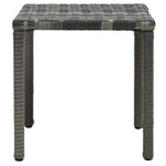 Sun Loungers with Table Poly Rattan Anthracite 47750