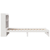 Bookcase Bed without Mattress White 75x190cm Solid Wood Pine 3322404