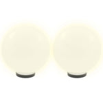 LED Bowl Lamps 4 pcs Spherical 30 cm PMMA 277143