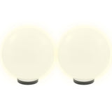 LED Bowl Lamps 4 pcs Spherical 30 cm PMMA 277143