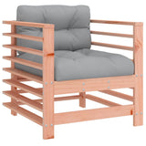 Garden Chairs with Cushions 2 pcs Solid Wood Douglas 825679