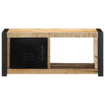 ZNTS TV Cabinet 80x30x35 cm Solid Rough Wood Mango 4013595