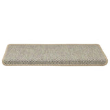 Stair Mats Self-adhesive Sisal-Look 30 pcs 65x21x4 cm Light Green 3365887