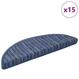 Self-adhesive Stair Mats 15 pcs Blue 56 x 17 x 3 cm 42011442