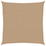 Sunshade Sail 160 g/m Taupe 7x7 m HDPE 311390