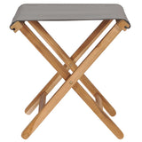 Folding Chair Set of 2 Dark Grey, Teak 310670