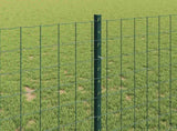 Welded Wire Fence 10 x 1 m PVC-Coated Steel Green Mesh 3335975