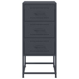 Bedside Cabinet Anthracite 36x39x78 cm Steel 846582