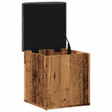 Storage Bench Old Wood 42x42x45 cm Engineered Wood 857613