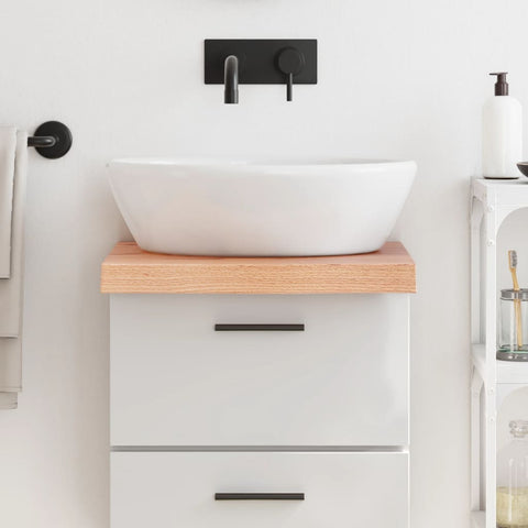 Bathroom Countertop Light Brown 40x60x cm Treated Solid Wood 3156100