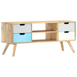 TV Cabinet 110x35x48 cm Solid Mango Wood 286483