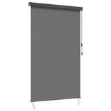 Roller Blind Light Grey 100 x 250 cm Fabric and Aluminum 42037179