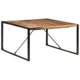 ZNTS Dining Table 140x140x75 cm Solid Wood 321574