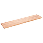 ZNTS Wall Shelf Light Brown 180x40x cm Treated Solid Wood Oak 363718