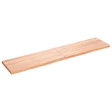 ZNTS Wall Shelf Light Brown 180x40x cm Treated Solid Wood Oak 363718