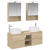 Bathroom Furniture Set 5 pcs Sonoma Oak 3407081