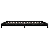 Stack Bed without Mattress Black 100x200 cm Solid Wood Pine 820391