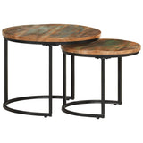 Nesting Tables 2 pcs Solid Reclaimed Wood 338000