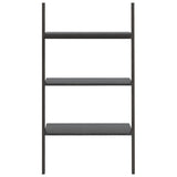 3-Tier Leaning Shelf Black 64x34x116 cm 336372