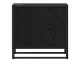 Bedside Table 2 pcs Black Oak 39.5 x 30 x 50 cm Engineered Wood 886655