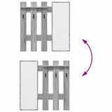 Wall-Mounted Coat Rack Grey Sonoma 100 x 10 x 100 cm 874512