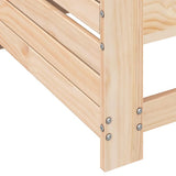 Garden Armrest Sofa with Cushion Solid Wood Pine 844914