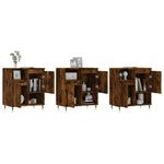 Sideboards 3 pcs Smoked Oak Engineered Wood 3190146