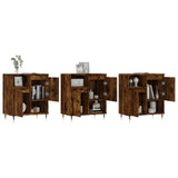 Sideboards 3 pcs Smoked Oak Engineered Wood 3190146