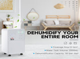 12L/Day Dehumidifier for Home, Laundry Room, Bedroom, Basement, Electric Moisture Air De-Humidifier T3398P341022