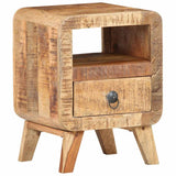 Bedside Cabinet 30x30x41 cm Rough Mango Wood 321616