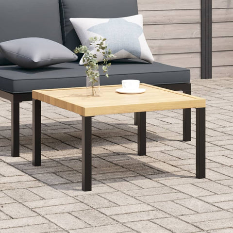 ZNTS Garden Coffee Table Black 65x65x40 cm Aluminium 4008573